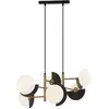 Image de Viokef Suspension Darcy, noir/bronze, à 6 lampes
