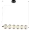 Image de Viokef Suspension LED Pellucid, bronze/clair, à 6 lampes