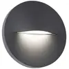 Image de Viokef Applique d'extérieur LED Vita, gris foncé, Ø 14 cm
