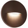 Image de Viokef Applique d'extérieur LED Vita, brun rouille, Ø 14 cm