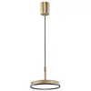 Image de Viokef Suspension LED Don, dorée, Ø 20 cm, métal