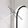 Image de Viokef Suspension LED Sandy, longueur 90 cm, noire, métal