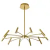 Image de Viokef Suspension LED Secret, dorée, Ø 80 cm, métal, à 10 lampes