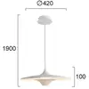 Image de Viokef Suspension LED Rene, blanche, Ø 42 cm, métal