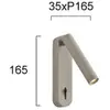Image de Viokef Applique murale LED Abriel, couleur beige, saillie 16 cm, métal
