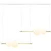 Image de Zambelis Suspension LED 22235 longueur 105 cm doré/blanc/opale