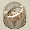 Image de Zambelis Suspension LED 23078, gris fumé, 1 lampe, verre, Ø 20 cm