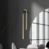Image de Zambelis Applique murale LED 23107, hauteur 60 cm, noir/doré