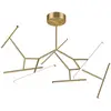 Image de Zambelis Plafonnier LED 2073, à 7 lampes, 120 cm, doré