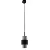 Image de Zambelis Suspension 22002 en verre et métal noir mat