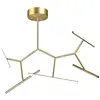 Image de Zambelis Plafonnier LED 2071, à 5 lampes, 90 cm, doré