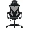 Image de CANYON Flow MCH01 Fauteuil de gaming ergonomique   Dossier en maille, siège en cuir écologique, dossier réglable de 90° à 135°, vérin à gaz classe 3, accoudoirs en polyuréthane   Noir/blanc