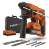 Image de Dual Power Perceuse à Percussion sans Fil POWDP15640-4 en 1 : Perçage, Perçage à Percussion, Burinage et Rotation du Burin, Perceuse Batterie de 20 V et 3 J, sans Batterie ni Chargeur