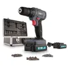 Image de Powerplus Perceuse-Visseuse sans Fil POWESET1 - Tournevis 18V, 2 1.3Ah Batteries, Chargeur, Coffret Outil 153 Pièces, Embout Vissage