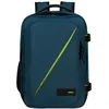 Image de American Tourister Take2Cabin - Sac Cabine Ryanair 25 x 20 x 40 cm, 24 L, 0,40 kg, Bagage à Main, Sac à Dos Avion S Sous le Siège, Bleu (Harbor Blue)