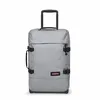 Image de Eastpak Tranverz S Valise Cabine 42L (51 x 32,5 x 24 cm), bagage à main à roulettes, léger et résistant, double compartiment, poignée télescopique & serrure TSA - SUNDAY GREY