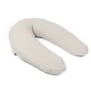 Image de doomoo Basics   Comfy Big Tetra Almond Coussin de Grossesse Multi-Usages   Grand Coussin d’Allaitement et de Maternité   pour Dormir, Allaiter et se Relaxer   Rempli de Microbilles (Tetra Almond)