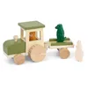 Image de Trixie - Tracteur en Bois avec remorque