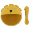 Image de Trixie baby dining set silicone Mr. Lion avec ventouse et cuillère