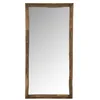 Image de J-line Miroir Rectangulaire - Bois - Marron - Large - 90 x 176 cm