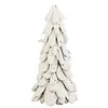 Image de J-Line décoration Sapin Enneigé - Bois - Blanc - Medium