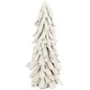 Image de J-Line décoration Sapin Enneigé - Bois - Blanc - Large