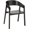 Image de J-Line Chaise Naga - Bois de Frene/Corde - Noir