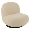 Image de J-Line Chaise Lounge Neige - Bois de Peuplier/Mousse - Blanc/Noir