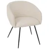 Image de J-Line Chaise Wales - Acier/Mousse - Ivoire