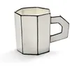 Image de Tasse à thé Carte blanche - Set de 2 Serax Noir/Blanc taille unique