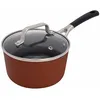 Image de Cosy & Trendy Casserole en Aluminium recyclé Cerapro, Terracotta, D16 cm-avec couvercle