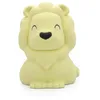 Image de DHINK - Veilleuse Rechargeable LED Lion - Lampe de nuit silicone pour chambre Bébé et Enfant - Lampe chevet Enfant - Cadeau Naissance, Jaune