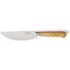 Image de SABATIER TROMPETTE - Couteau à pizza - Essentiel - Acier MoV (Molybdène Vanadium) finition satinée manche bois de pakka - 25.5 cm (lame 14 cm) - Bois naturel