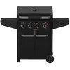 Image de Barbecook Barbecue à gaz Luca 412 avec armoire et réchaud latéral noir 145.4x60.3x112.3cm