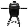 Image de Barbecook Barbecue Kamado Kamal 2.0 Griller, Fumer, Cuire à la Vapeur, rôti, Large, Noir, 128x78x115cm