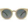 Image de KOMONO Lulu Jr. Vanille Lunettes de soleil oeil de chat pour enfant avec protection UV et verres résistants aux rayures, pour tout-petit, enfant, filles et garçons unisexes de 3 à 5 ans