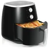 Image de ROYALTY LINE, Friteuse à Air Chaud XXL 5L 1500W Noir RLAF15008822, Technologie de Circulation d'Air, Réglage Température 80-220°C, Panier Amovible, Facile à Nettoyer, Air Fryer