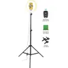 Image de Pack Studio Vlogging Movin Photo incluant trépied, ring light et fond vert en occasion ou reconditionné