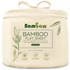 Image de Bambaw Drap Plat Bambou 270x290 cm, Drap Lit 2 Places Fibre Bambou, Literie Hypoallergénique, Anti Acarien et Anti Transpiration, Linge Lit Deux Places, Certifié Oeko-Tex (Ivoire)
