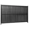 Image de Gardenode Easy Clôture Kit Occultation Lattes PVC pour Panneau Rigide Maille 55 H 1m23 L 2m50 Gris Anthracite
