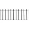 Image de Gardenode Clôture de Jardin Panneau de clôture barrière de Jardin Aluminium flèches L 2m Noir