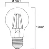 Image de Sylvania E27 ampoule LED fil 2,3 W 2 700 K 485 lm