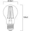 Image de Sylvania E27 ampoule LED fil 4 W 2 700 K 840 lm