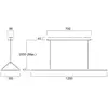 Image de Sylvania, suspension LED Areum, 120 x 30 cm, 840, DALI