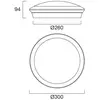 Image de Plafonnier Sylvania Start Surface, Ø 30 cm, CCT, Multipower