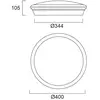 Image de Plafonnier Sylvania Start Surface, Ø 40 cm, CCT, Multipower