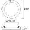 Image de Sylvania Start 5in1 downlight LED spot pour plafond encastrable/apparent PIR