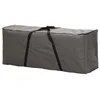 Image de Perel Housse d'extérieur pour Coussins d'assise, Gris, rectangulaire, 125 cm x 40 cm x 50 cm