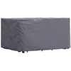 Image de Perel Housse rectangulaire pour mobilier de jardin 245 x 150 x 95 cm, résistante à l’eau et aux UV, housse protectrice solide en tissu respirant pour grands ensembles