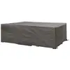 Image de Perel housse 250 x 250 x 75 cm pour mobilier de jardin, étanche et résistante aux UV, grande bâche carrée grise contre la pluie, la poussière et la décoloration